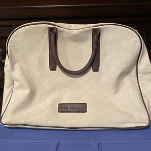 John Varvatos Canvas Crossbody Messenger Travel Weekend Carryon Bag